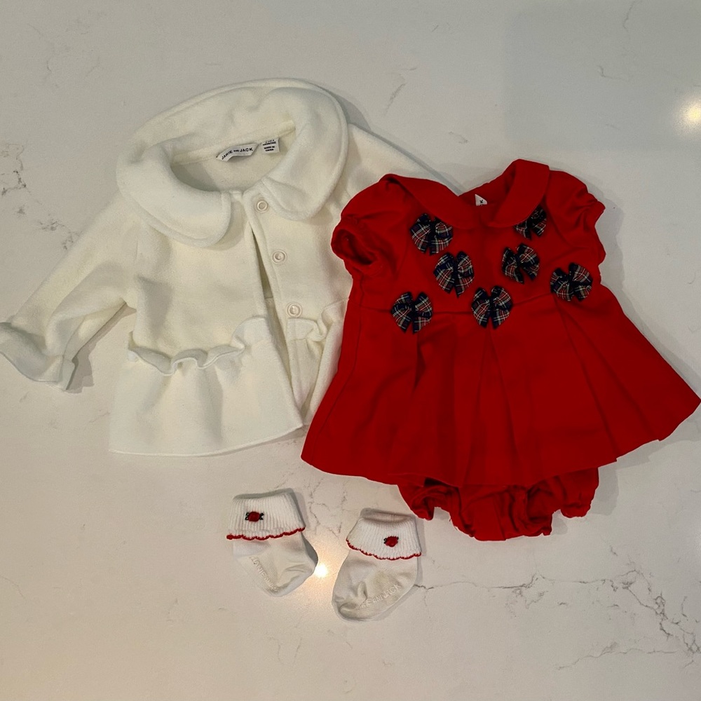 Janie and Jack Baby Girl Holiday Outfit